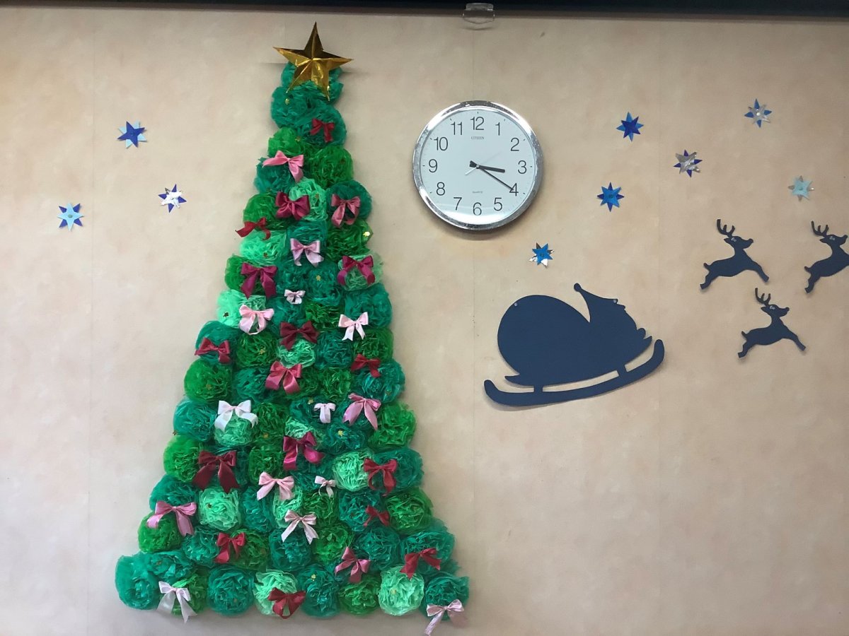 壁面飾り 幼稚園 保育園 壁面装飾クリスマス冬12月