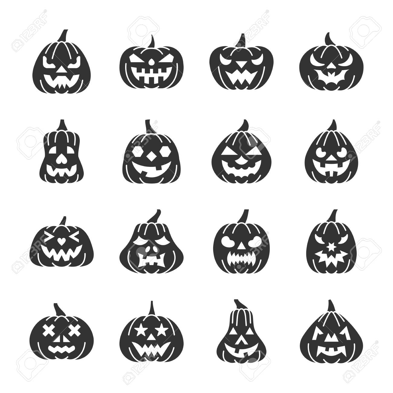 ハロウィーンの絵文字挨拶ゴーストカボチャの頭のイラスト イラストPSD 無料ダウンロード - Pikbest