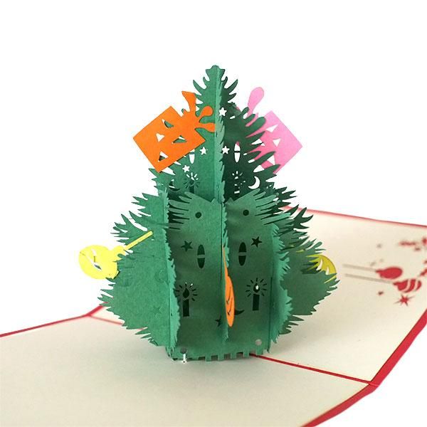 切り絵 「クリスマスツリー」＆プレゼント箱