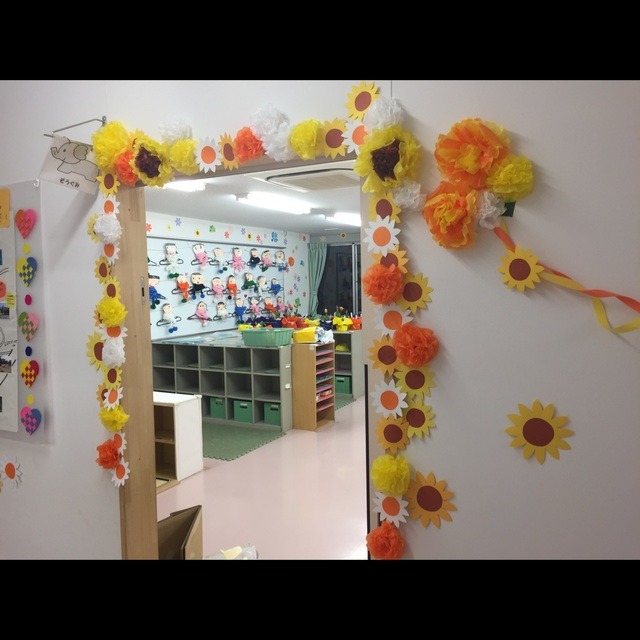 折り紙 さくらと葉 壁面飾り卒園 卒業 入園 入学 桜卒業卒園用