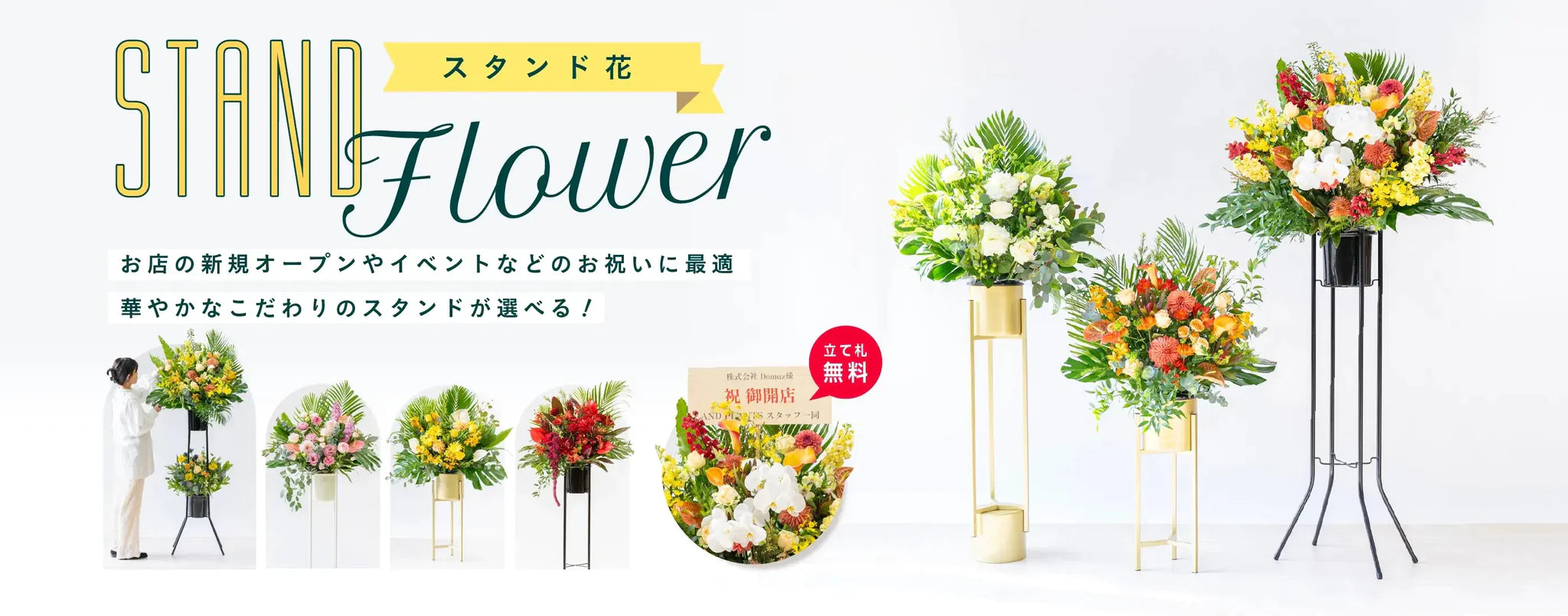 周年祝いに贈るスタンド花観葉植物・お花の通販 AND PLANTSアンドプランツ