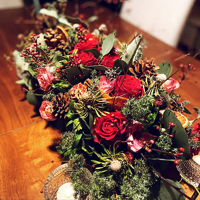 クリスマステーブル装花アレンジ集株式会社アスカ商会