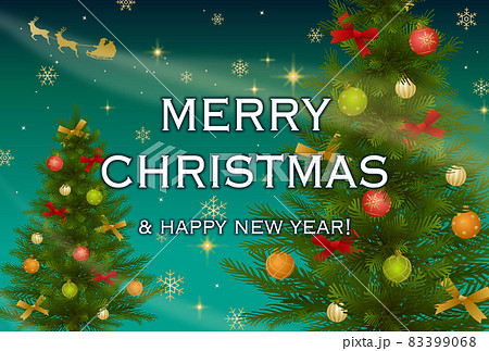 Merry Christmas 」文字イラストレイン🚂 - イラスト無料素材