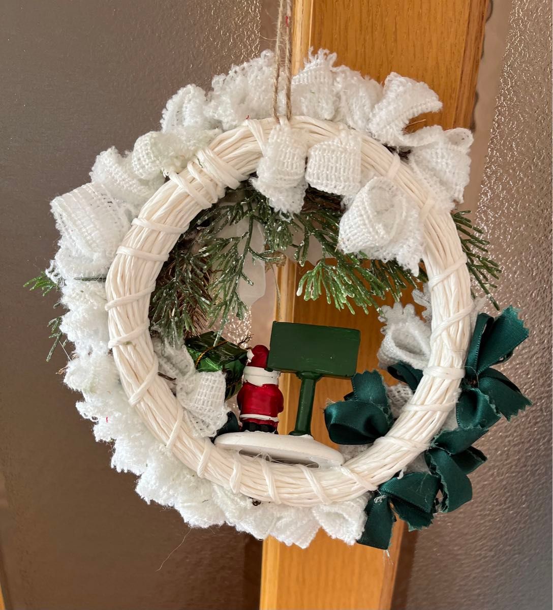 無料記事 布で作るかんたんリースの作り方 クリスマスversion nahoppe_handmade ドール服・baby＆キッズ雑貨のパタンナー