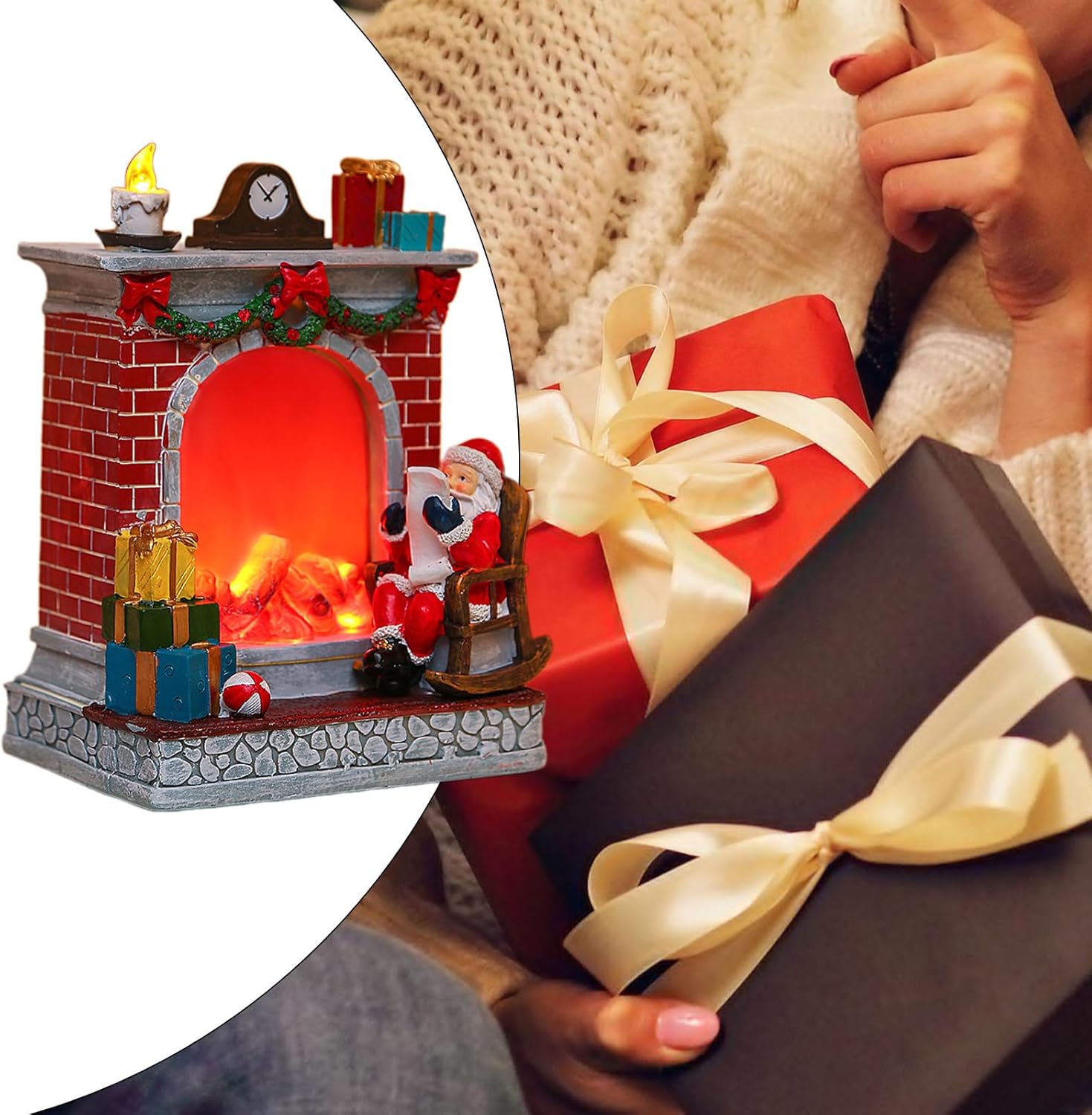 クリスマスツリーとプレゼントがある暖炉の部屋 02237013832 の写真・イラスト素材アマナイメージズ