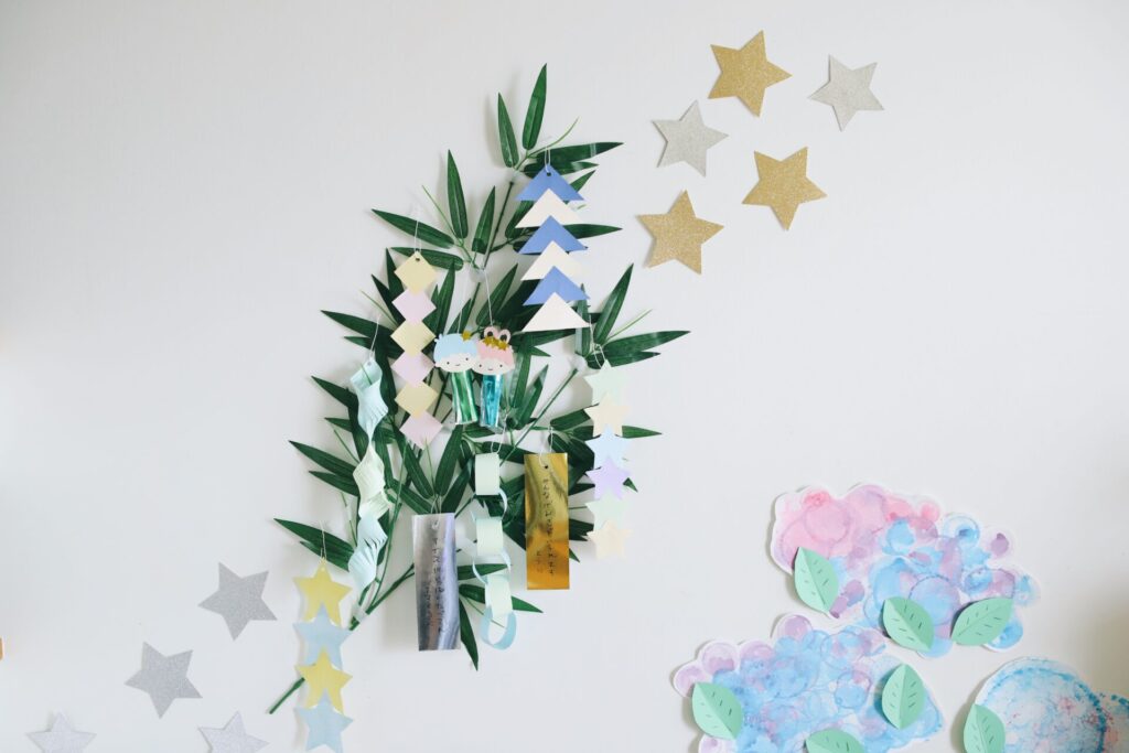 笹の葉 七夕 壁面飾り 幼稚園 保育園