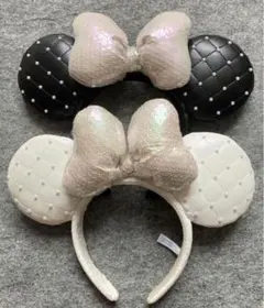 今日発売のミニーちゃんのドットカチューシャで お揃いコーデしてディズニーシー🐭⚓️💙🤍 こんなにカチューシャ可愛くて1900円、、💙海外だと4、5000円はするから破格すぎる💥💥 本当にありがたいです😭😭😭 ※パークに入らなくても ボンヴォヤージュでも買えるよ