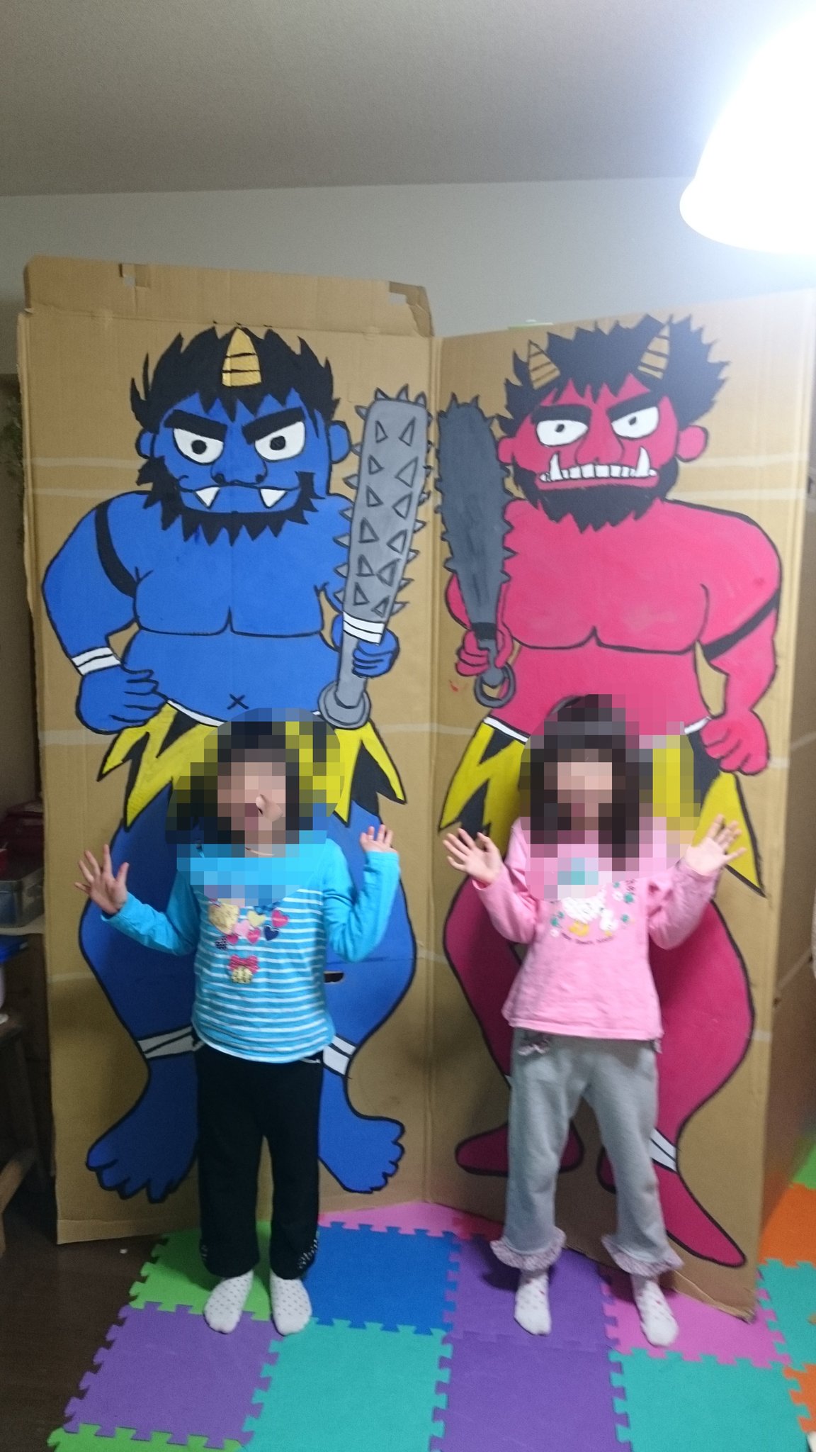 節分の豆まきを親子で楽しもう！ダンボール 工作で鬼退治あそび♪こそだてまっぷ