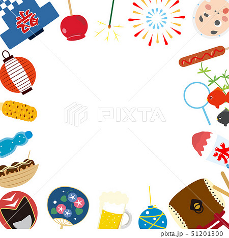 おうち縁日ポスター02 提灯：イラスト無料