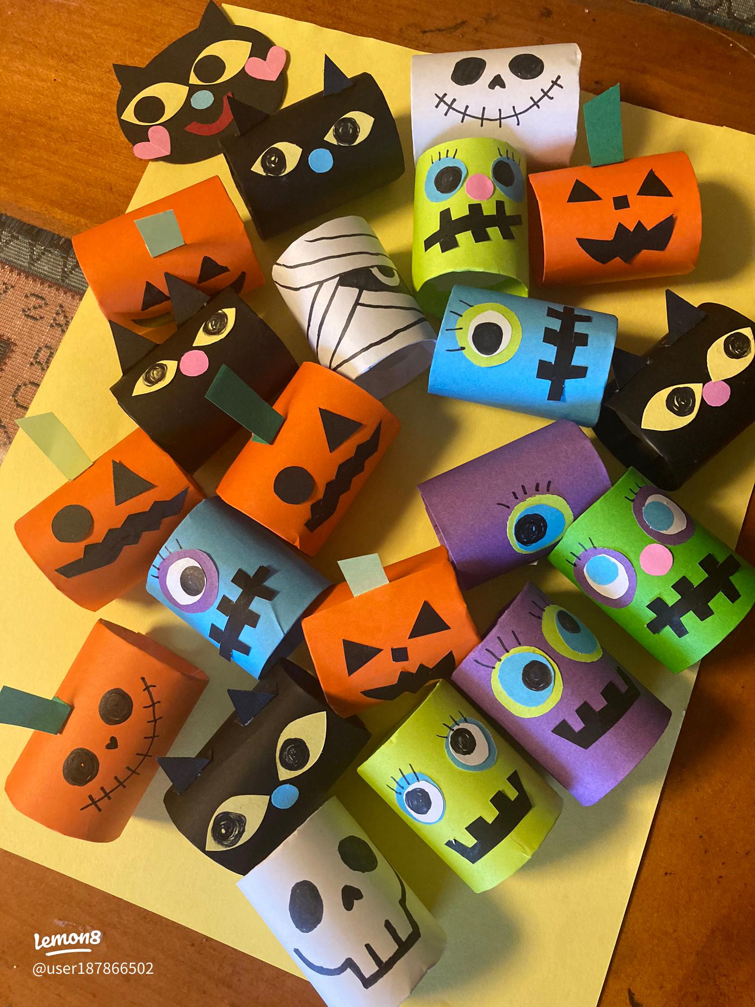 株式会社きりんのき 放課後等デイサービスしんばトイレットペーパーの芯倒し ハロウィンバージョン🎃 ～放課後等デイサービスしんば～