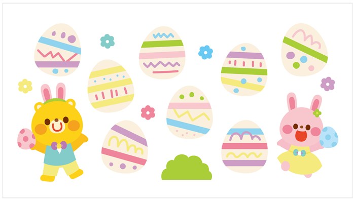 Amazon.co.jp: 春壁面イースター保育士保育園子ども3月4月動物壁面飾り装飾 : ホーム＆キッチン