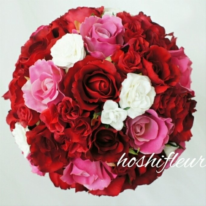 NO.RWG767赤系カラークラッチブーケウェディングブーケブートニア造花 - メルカリ