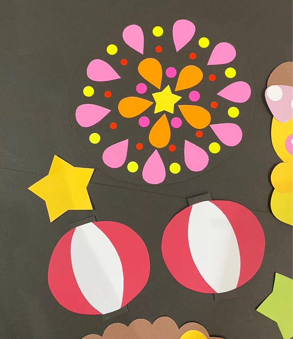 花火の折り紙の作り方と飾り方