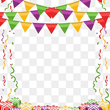 フェスティバル バースデー フェイスブックフレーム無料ベクトル素材