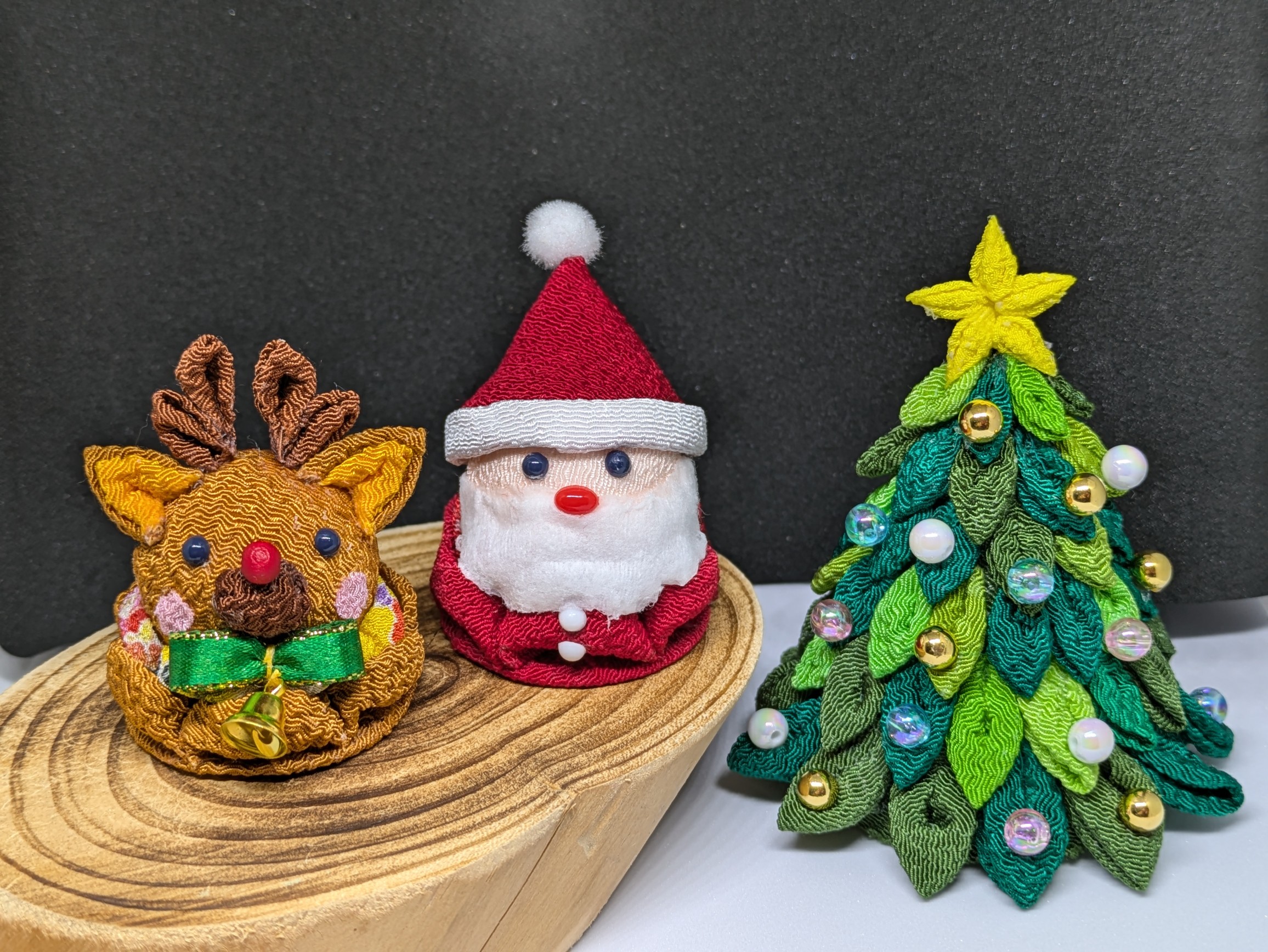 つまみ細工 アレンジつまみ 「クリスマスツリー」