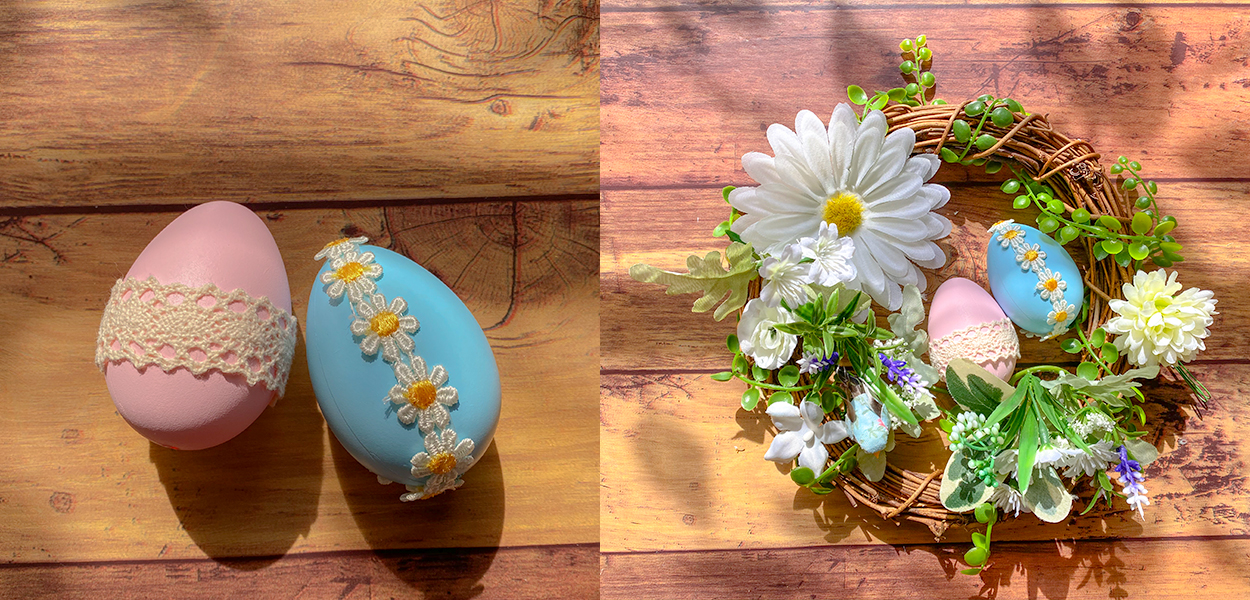 100均DIY イースターバニーとイースターエッグで春を飾る作り方DIY Spring Easter Bunny and EasterEggsEaster craftsリースインテリア