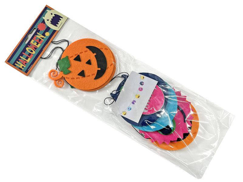 Amazon.co.jp: ハロウィン フェルト ガーランド おしゃれペナントHalloween パーティー イベント 演出 飾り付けスカルドクロと コウモリ ・ ハロウィンカラー 4色 三角旗2個セット : おもちゃ