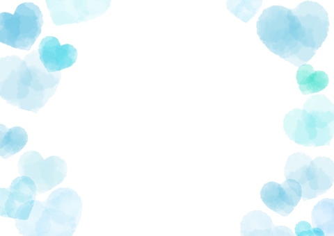 ホワイトデーハートフレームカード09：イラスト無料