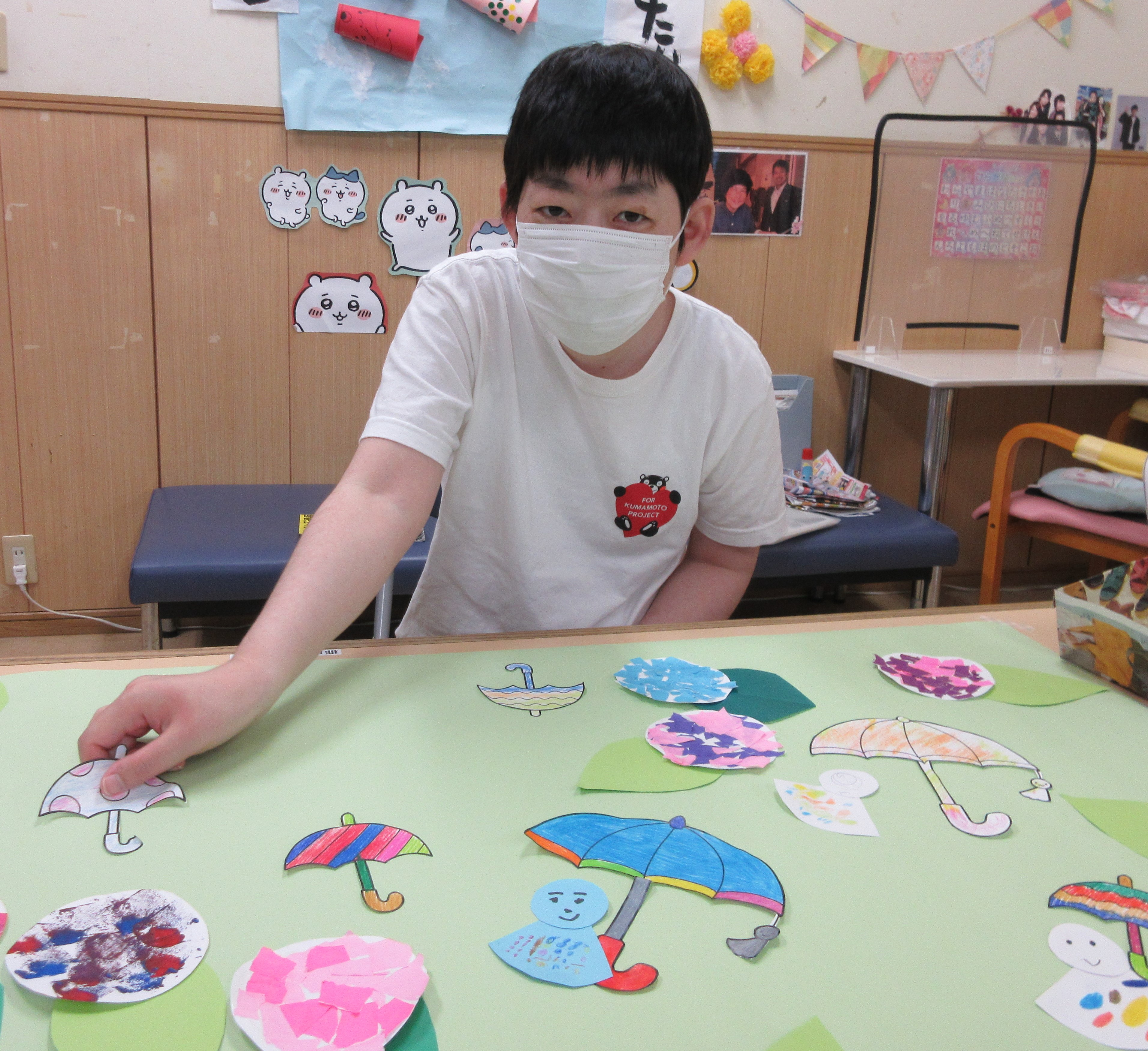 作品作り「梅雨」社会福祉法人巴会