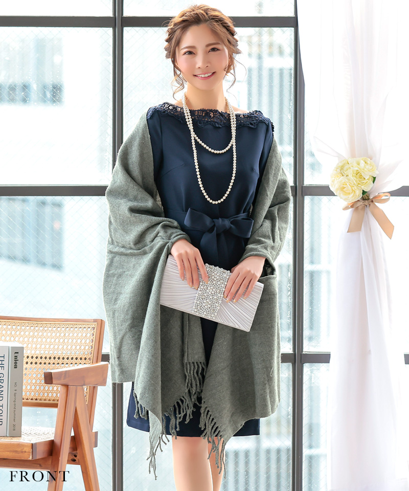 2257 お祝いの時に超豪華なショール 綺麗なピンク色にレース及び 花が豪華 ドレススタイル カジュアルロング ラメストール・ショール 結婚式 ・ドレス羽織りパーティーや二次会・成人式対応ピンク