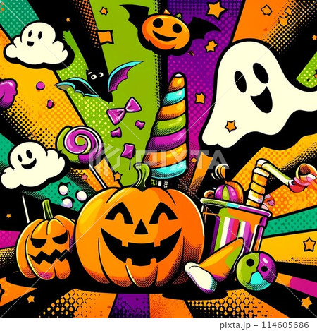 A011772ハロウィン タペストリー 壁掛け ポスター フォト 背景布 Halloween送料無料200×150cm かわいい こわくないハロウィン 背景布 タペストリー 大判 飾り おしゃれ 撮影用 背景 コスプレ