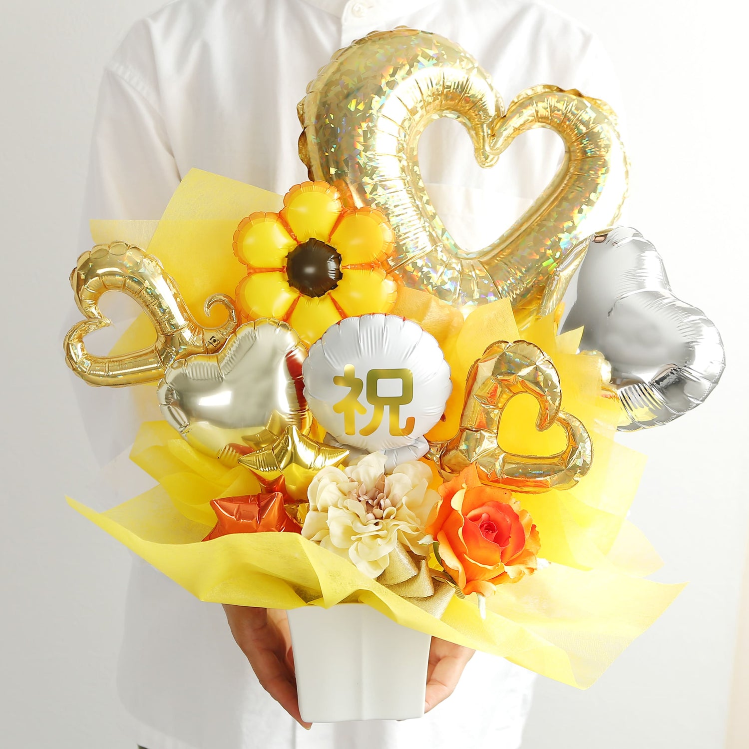 出産祝い プレゼント バースデー バルーン サプライズ ギフト 浮かべてお届けパーティー Birthday Balloon Party 風船 誕生日誕生会 お祝い ベイビー 赤ちゃん バルーンギフト 花柄 母の日 ヘリウムガス入り メッセージカード フラワー バルーン サプライズ プレゼント