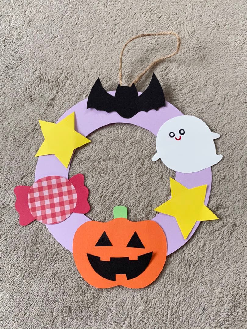 壁面 ハロウィン 製作 リース 保育園 - メルカリ