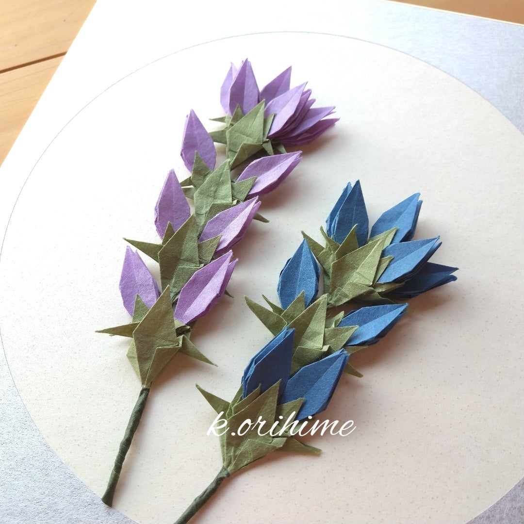 リンドウの折り方 折り紙 明日の介護をもっと楽しく 介護のみらいラボ 公式