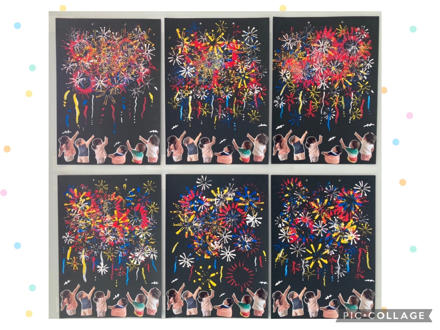 7月の製作帳「花火」展示しました♬』