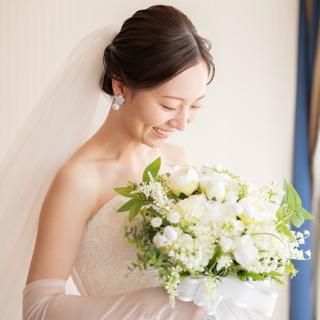 flo159y ブーケ ４カラー展開ウェディングブーケ ウエディングブーケ 造花 造花ブーケ ブライダルブーケ ラウンドブーケ トスブ –ドレスショップ通販 Dress B'sweet公式