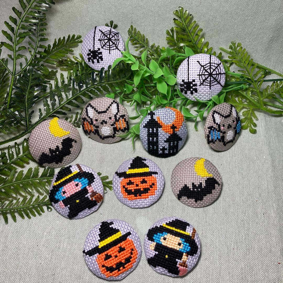 手作り作品☆ハロウィンジュエリー☆パンプキンヘッドブローチ 期間限定星野屋Pla