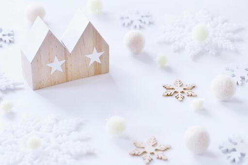 クリスマス背景フレーム トップ ビュー製品コピー スペースと白いシームレスな背景。白で隔離の装飾です。水平および斜めの構図。の写真素材・画像素材Image 90093272