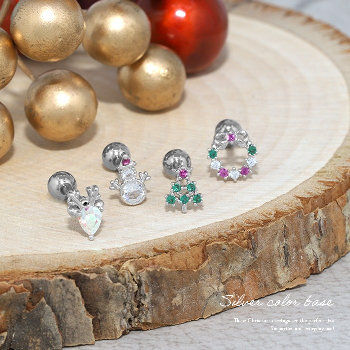 クリスマスモチーフピアス トカナイ靴下ツリー ボディピアス凛 公式