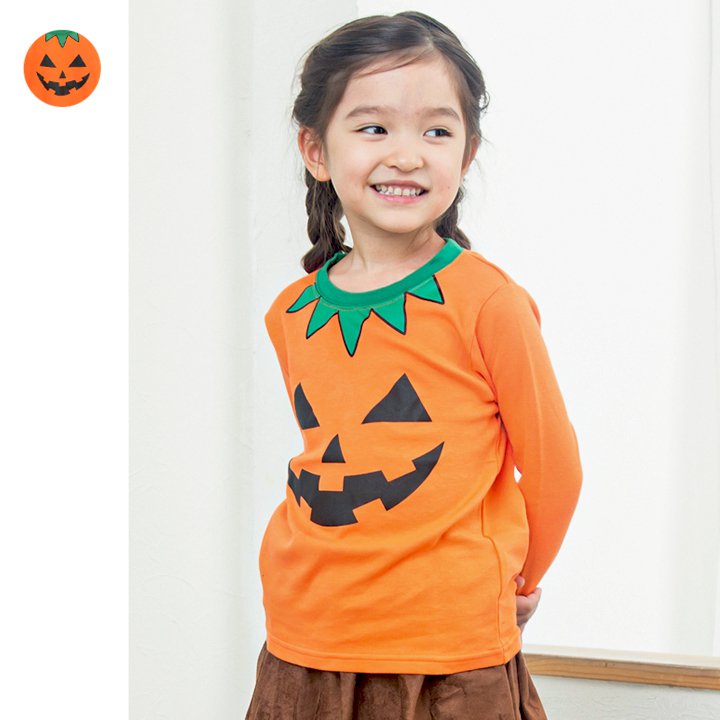 型崩れしないやわらかコットン 変形ハロウィンTシャツ