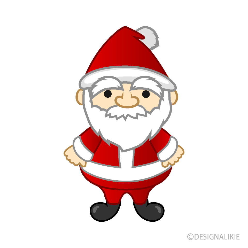 サンタクロース赤かわいいイラストイラスト素材透過、PNGフリー画像ダウンロード - Pngtree