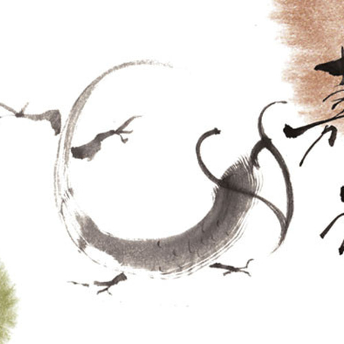 辰年 年賀状 2024年手書き簡単イラスト