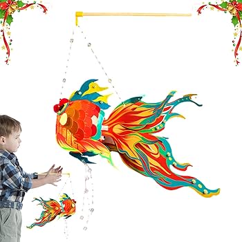 楽天市場 金吉祥吊り飾り 魚 １ｍ 春節飾り: 中華の扉