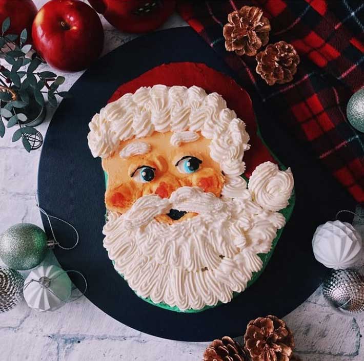 クリスマスまで1週間🗓サンタケーキの作り方🎅🏻