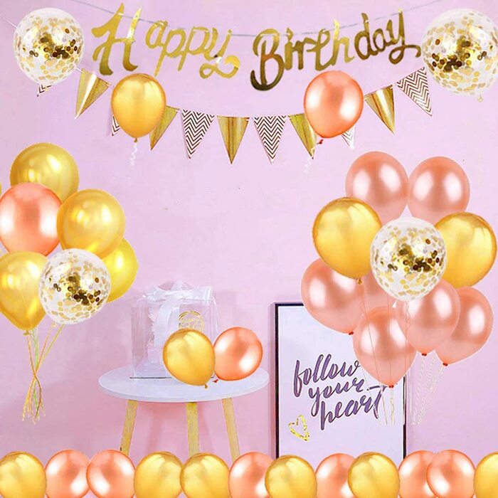 AmazonGRESATEK 誕生日 飾り付け 風船 バルーン 数字1 1歳 happybirthday ハッピーバースデー 飾り フェルト生地 不織布 壁掛け フラッグ ガーランド 装飾 デコレーション お祝い パーティー 写真背景 インスタ映え セット 可愛い シンプル 大人 子供女の子 男の子