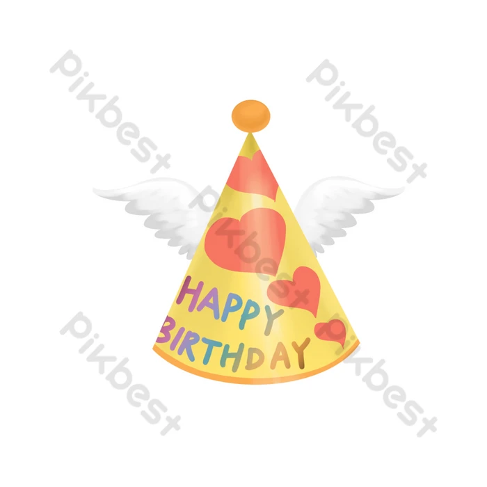 フリーイラスト汎用 パーティー帽2var