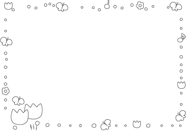 四つ葉と小花・リボンのフレーム＜春・緑・植物・自然・枠・デコレーション＞春に使えるフレーム素材無料イラスト素材TemplateBox