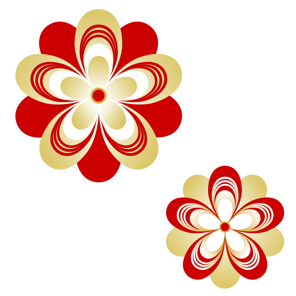 お正月・年賀の縁起物の円形フレーム飾り枠イラスト無料イラスト かわいいフリー素材集 フレームぽけっと