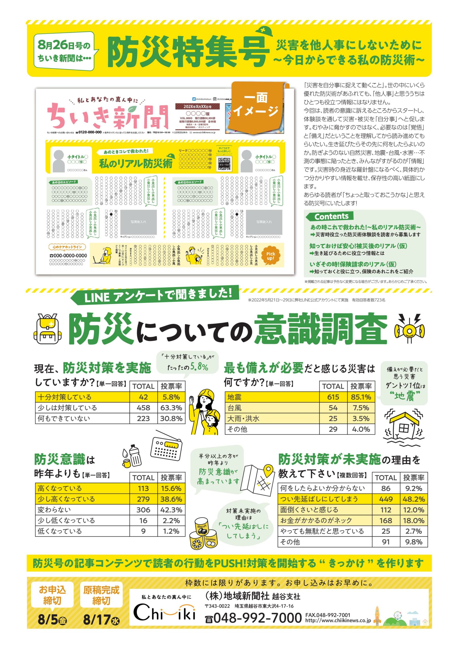 宣伝なしの防災対策チラシ 「わたせい」能登地震受け朝刊に折り込み：中日新聞Web