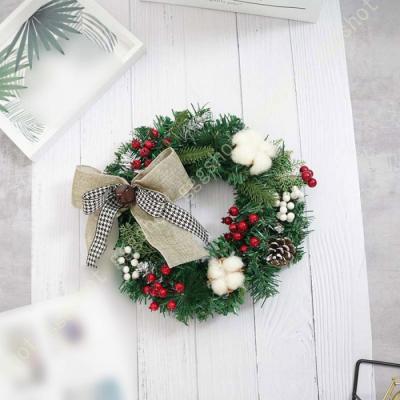 クリスマス リース 装飾 オブジェ インテリア サンタクロース ライト 乾電池式 玄関 ポーチ プラスティック ポリエステル - メルカリ