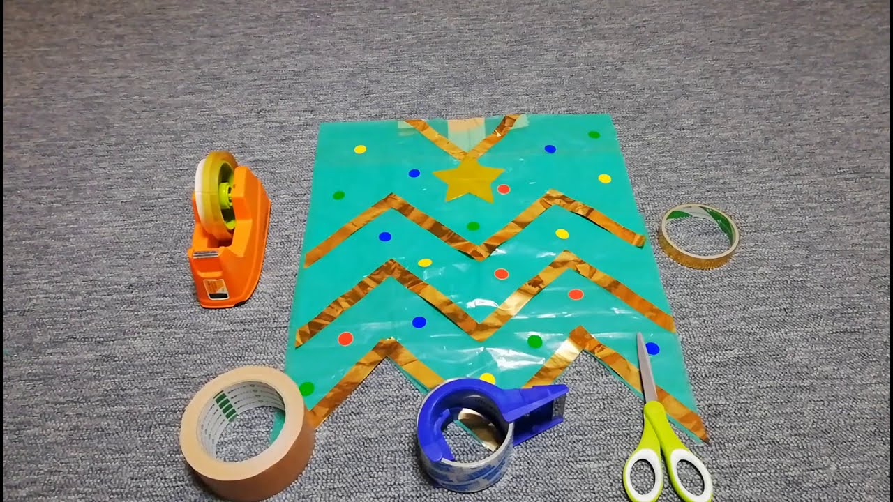 クリスマス100均DIY 毛糸で作るクリスマスツリ