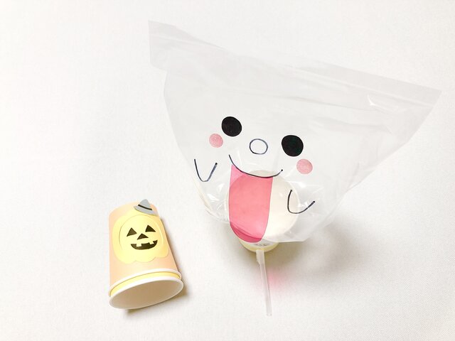 紙コップのおばけ簡単手作りおもちゃの作り方 工作図鑑