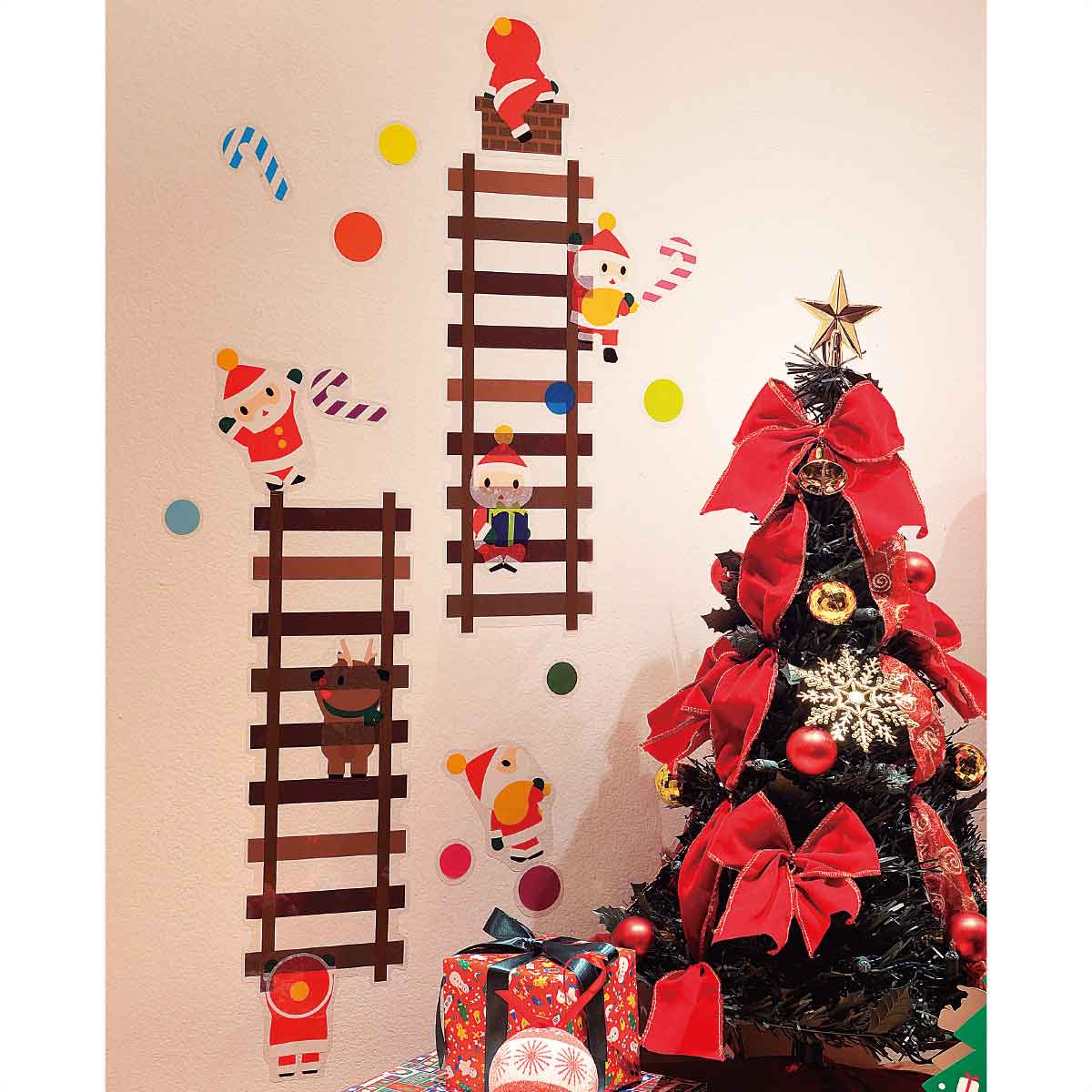 翌日発送☆ 新品 クリスマスウィンドウステッカー 送料無料 クリスマス