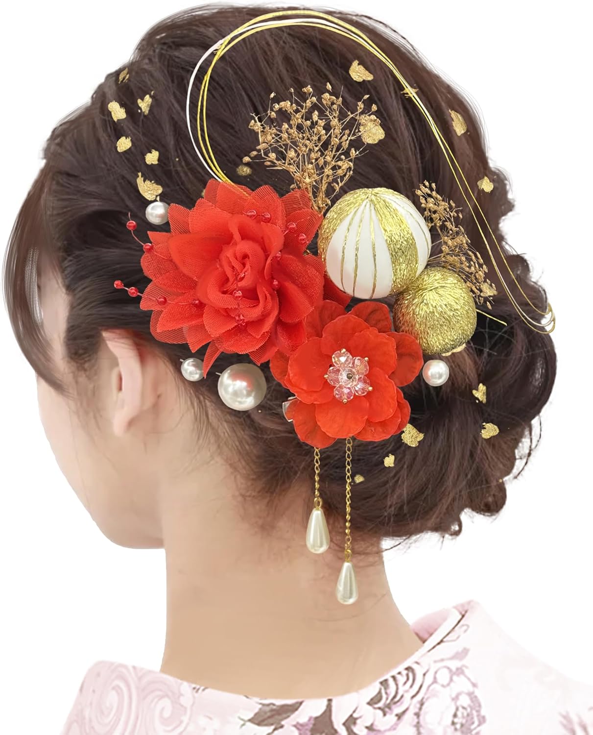 夏祭り用 髪飾りの作り方 手順7その他その他 アトリエハンドメイドレシピ 作り方 と手作り情報サイト