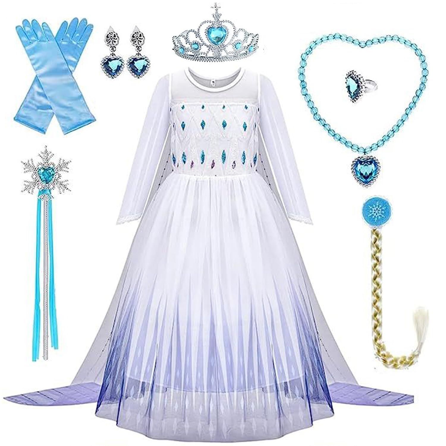アナと雪の女王2 エルサ コスプレ衣装 ディズニー映画 アナ雪 女王 cosplay 仮装 変装 オーダメイド可 - CostownsXINXINアナと雪の女王2 エルサ コスプレ衣装+ウィッグ靴別売りコスチューム 変身 仮装 ステージ服 ハロウィン