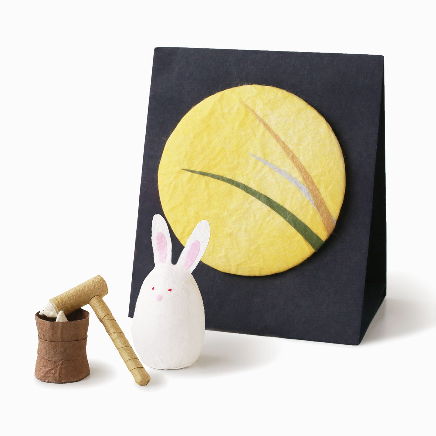 うさぎの杵でお餅つき古道具・古絵本 弥哉 ゃゃ